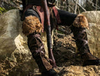 Medieval greaves with fur - 5
