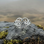 Celtic Knot Heart Ring