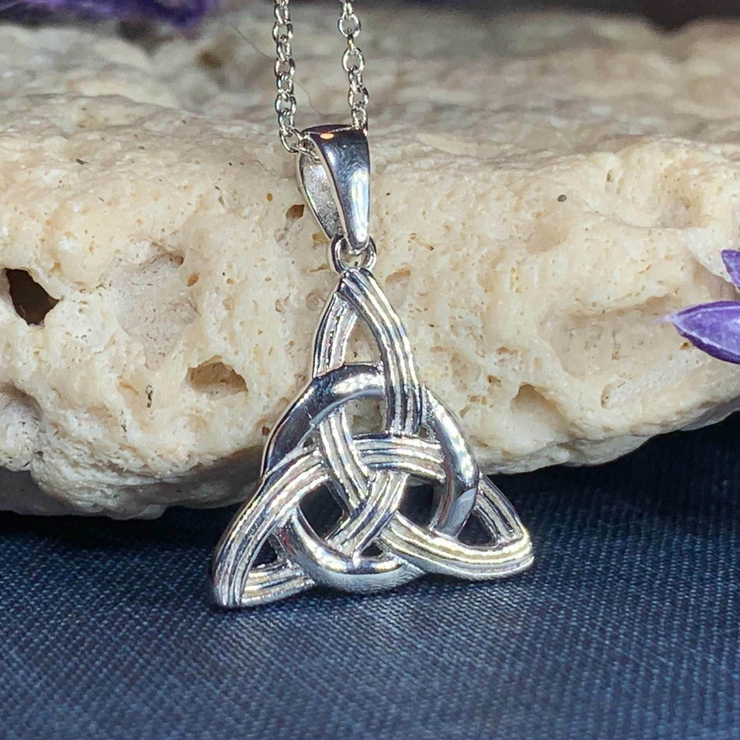 Vanessa Trinity Knot Necklace - 