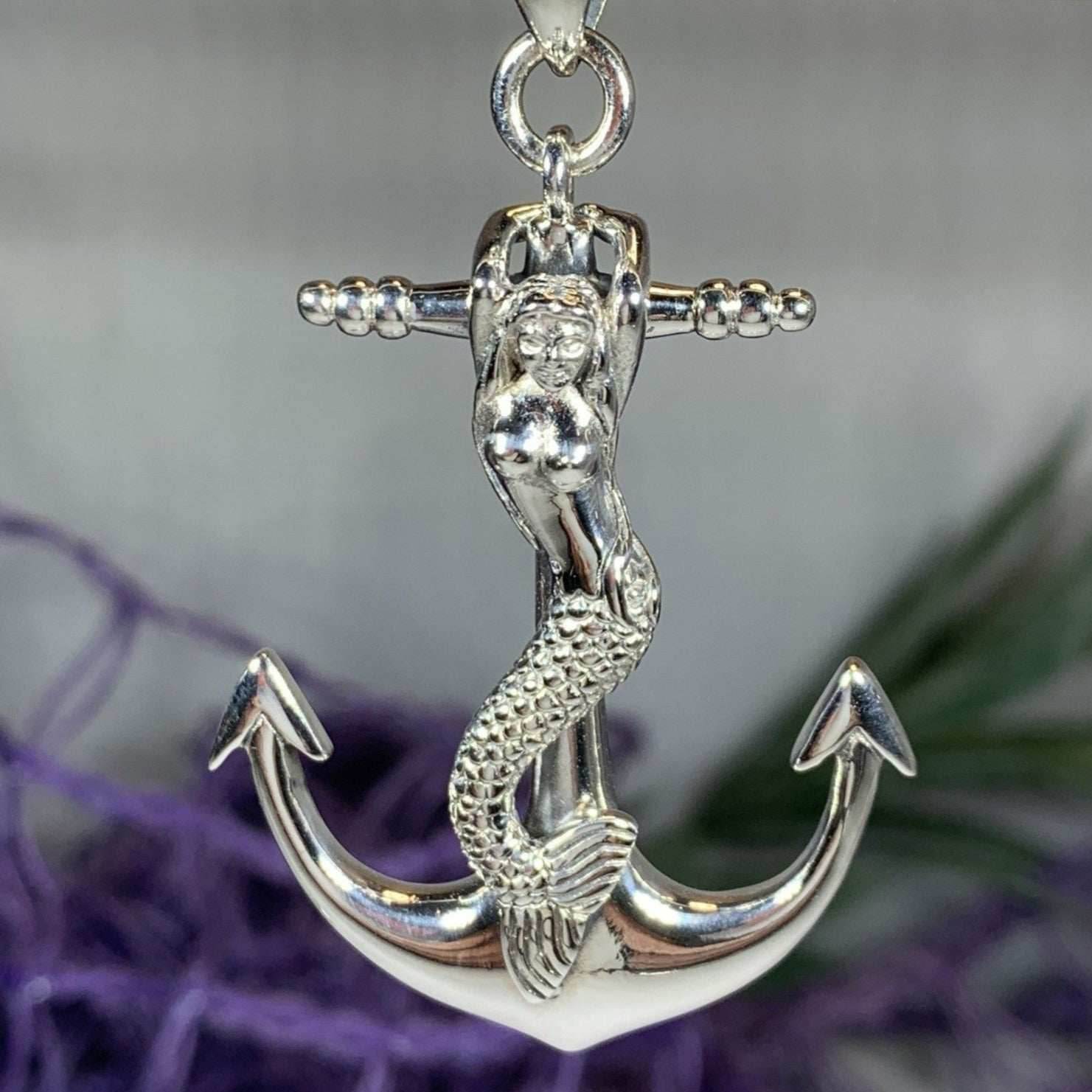 Mermaid Anchor Necklace - 
