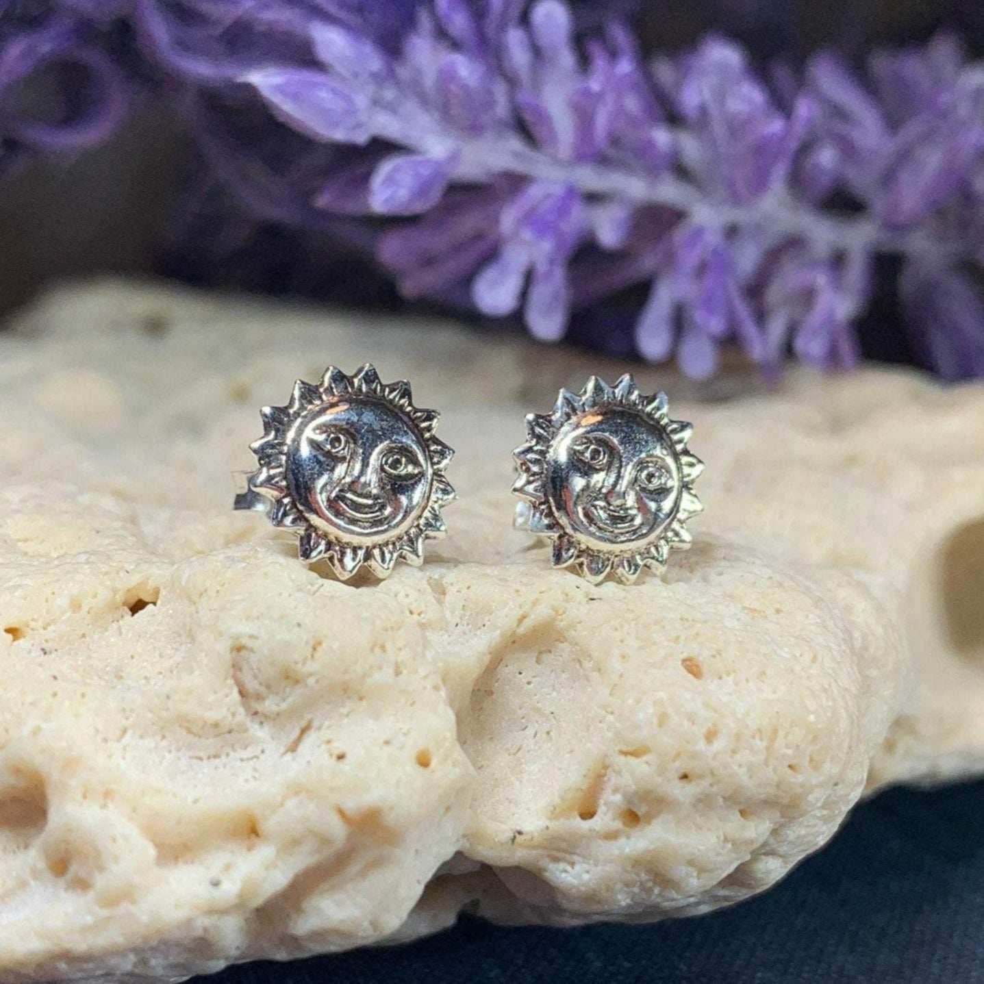 Sun Stud Earrings - 