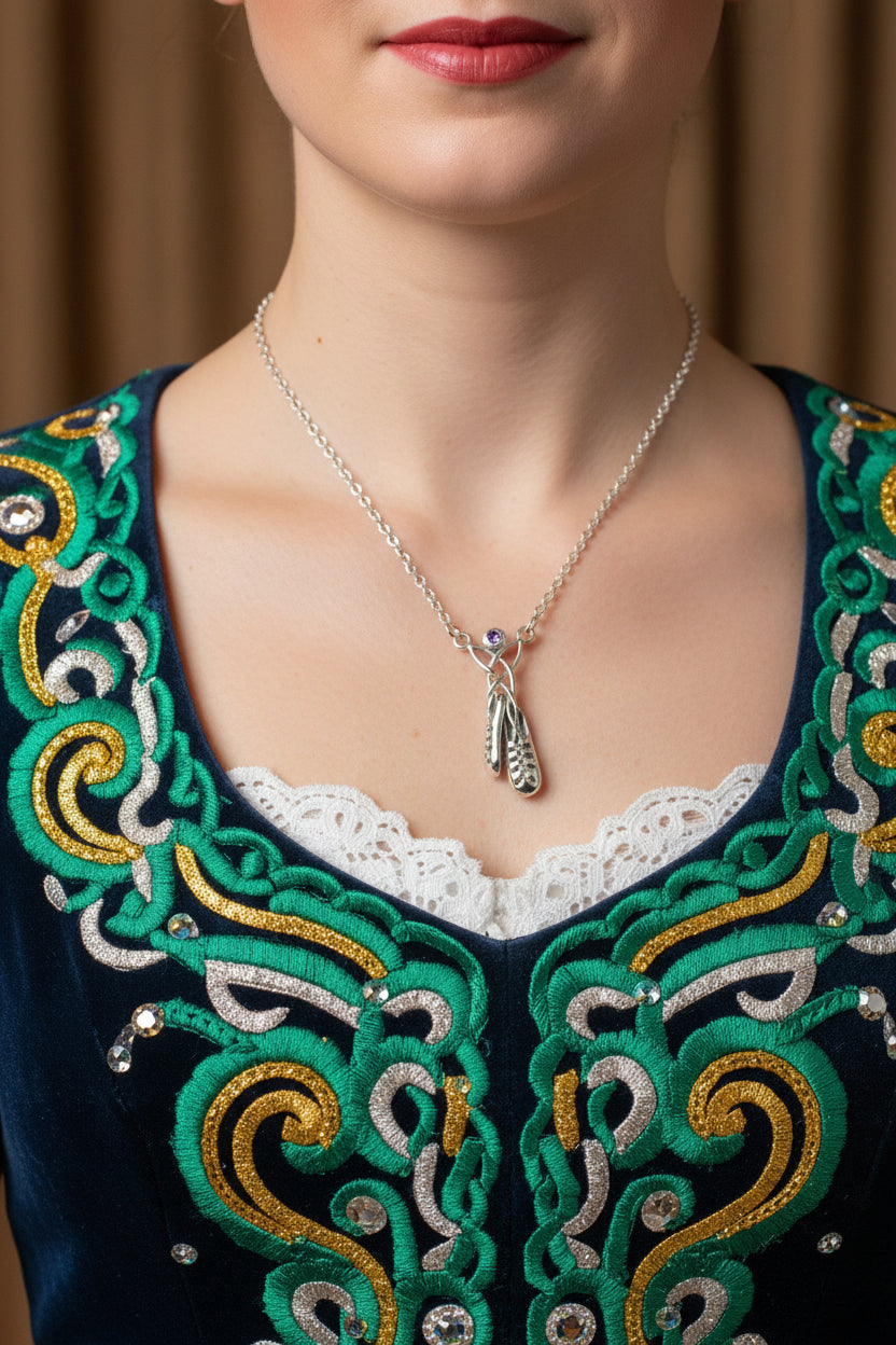 Kassidy Irish Dance Shoes Necklace