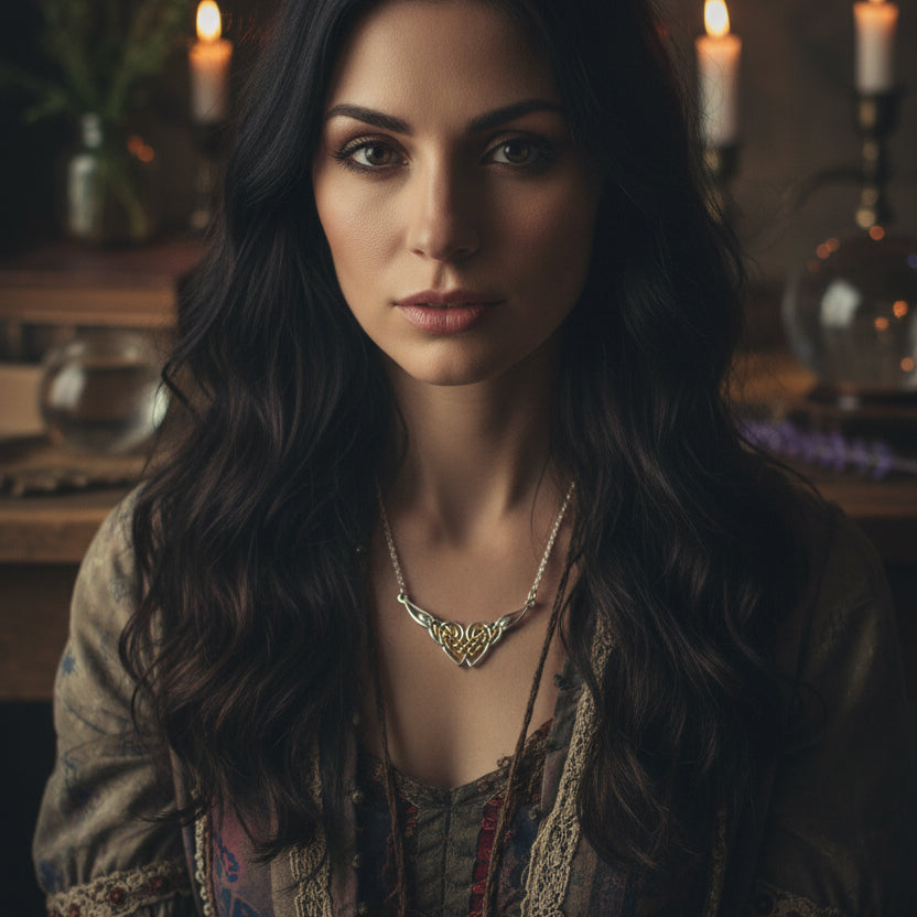 Celtic Endless Love Heart Necklace