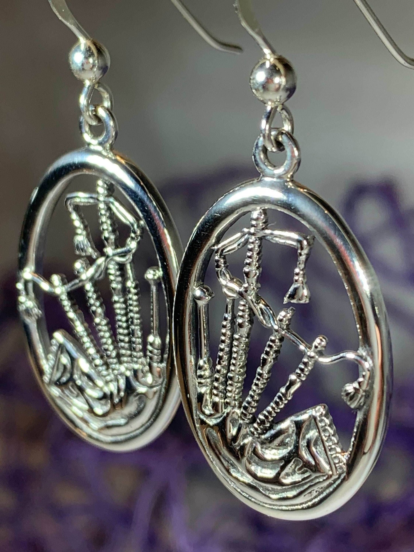 Celtic Bagpipes Earrings - 