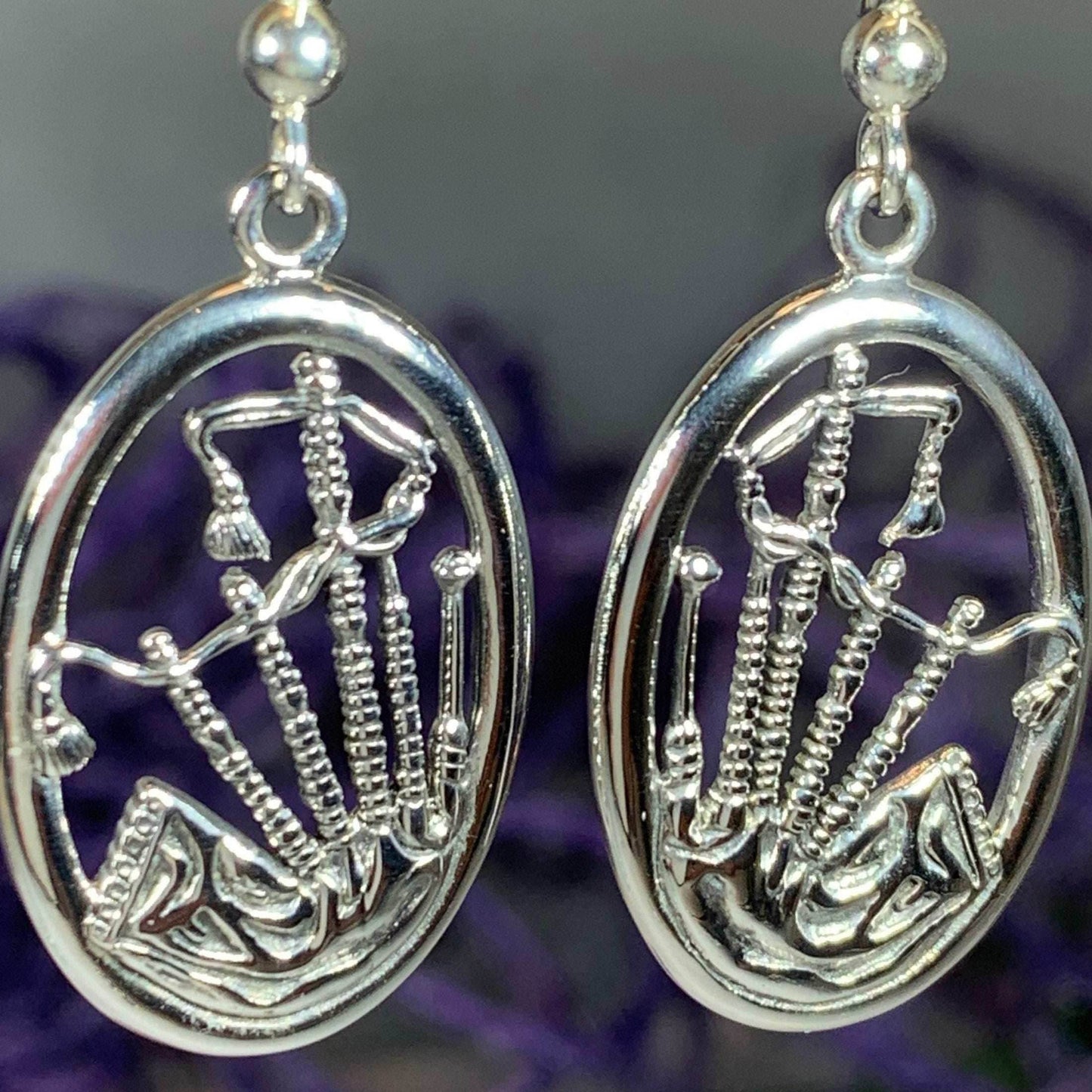 Celtic Bagpipes Earrings - 