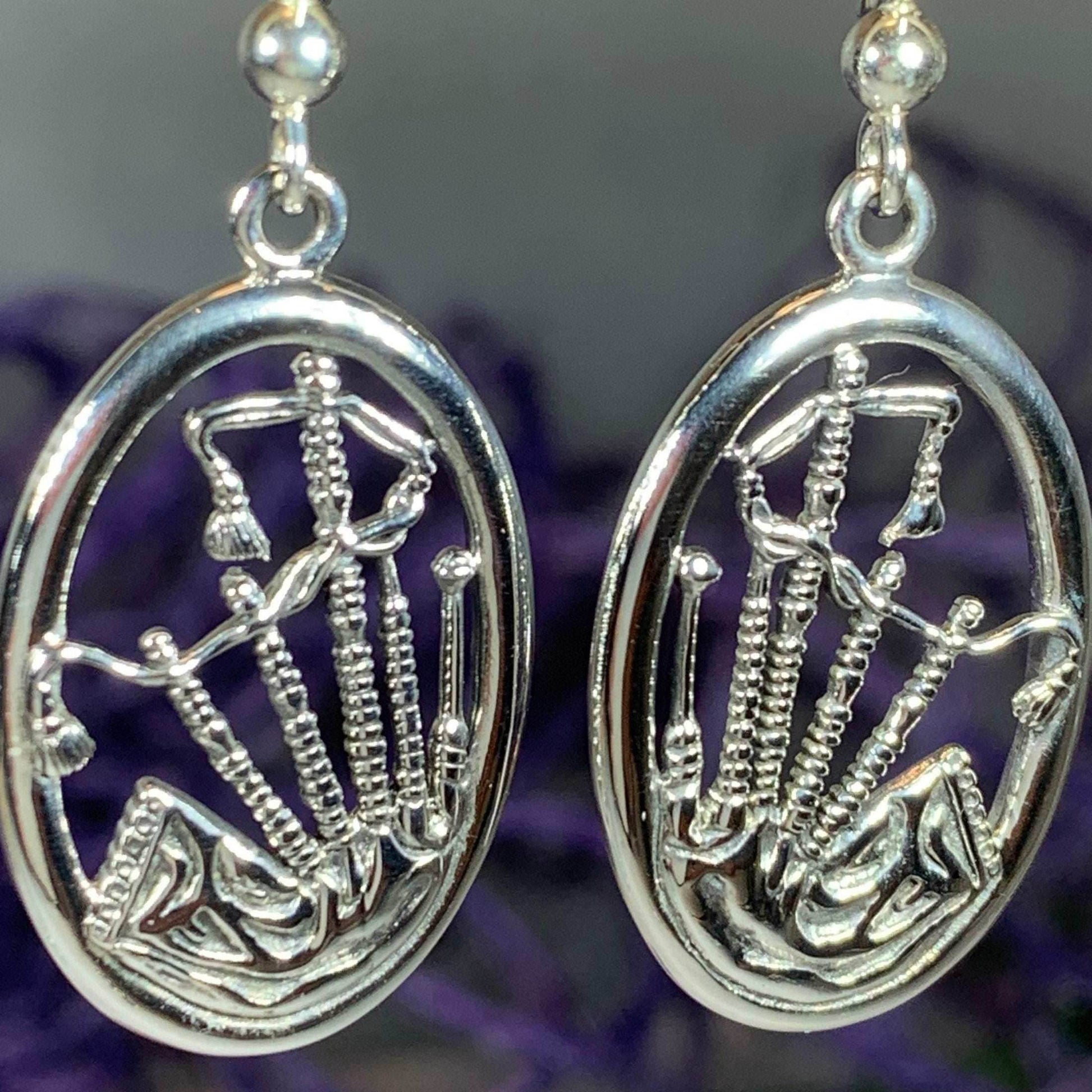 Celtic Bagpipes Earrings - 