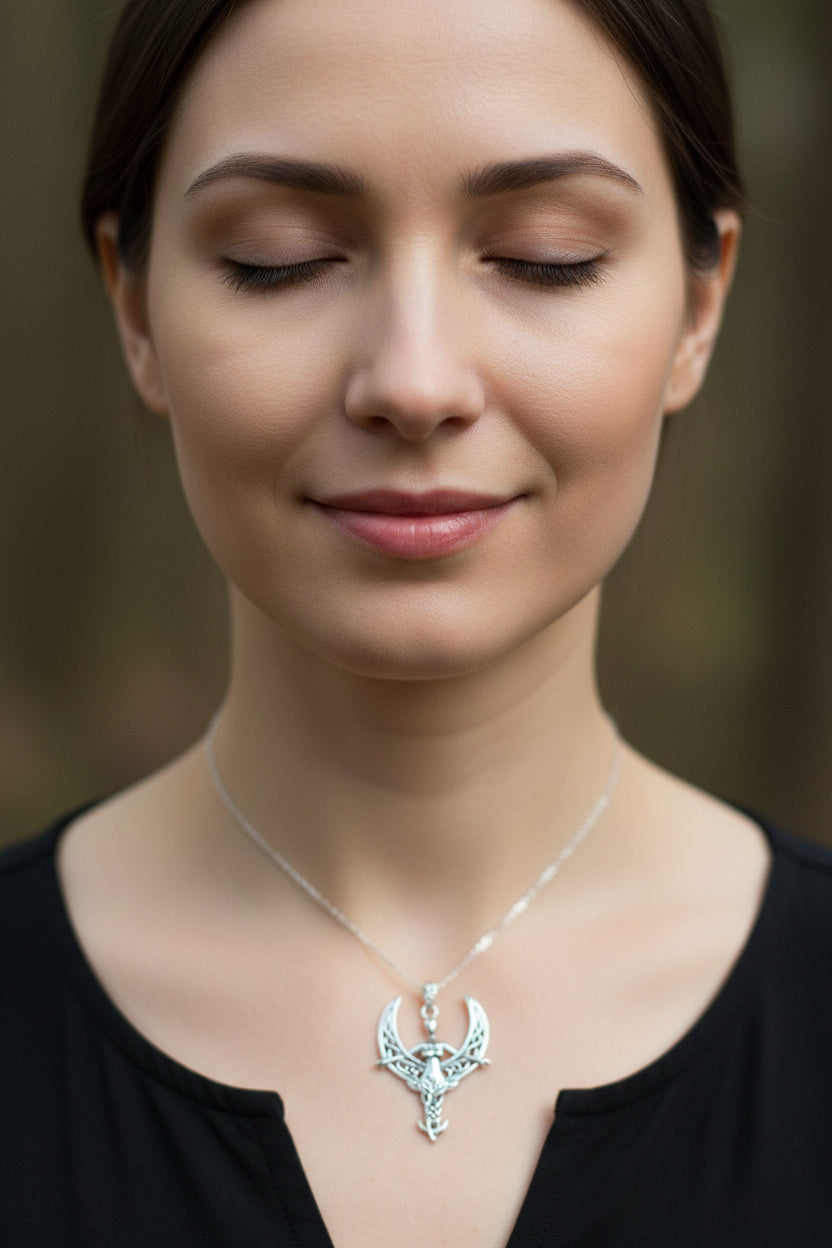 Celtic Moon Goddess Necklace
