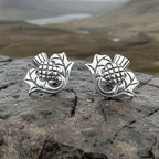 Invergarry Thistle Flower Earrings