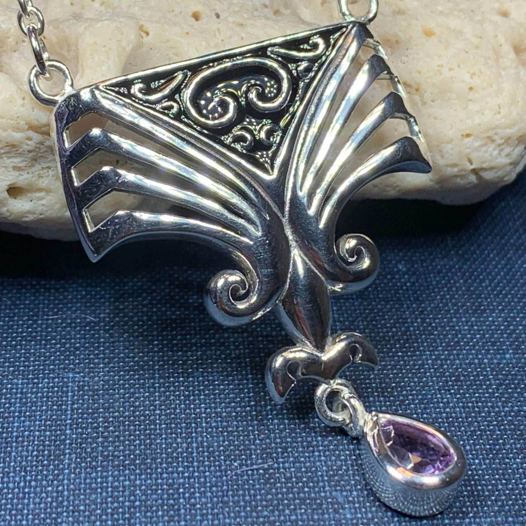 Aina Celtic Amethyst Necklace - 