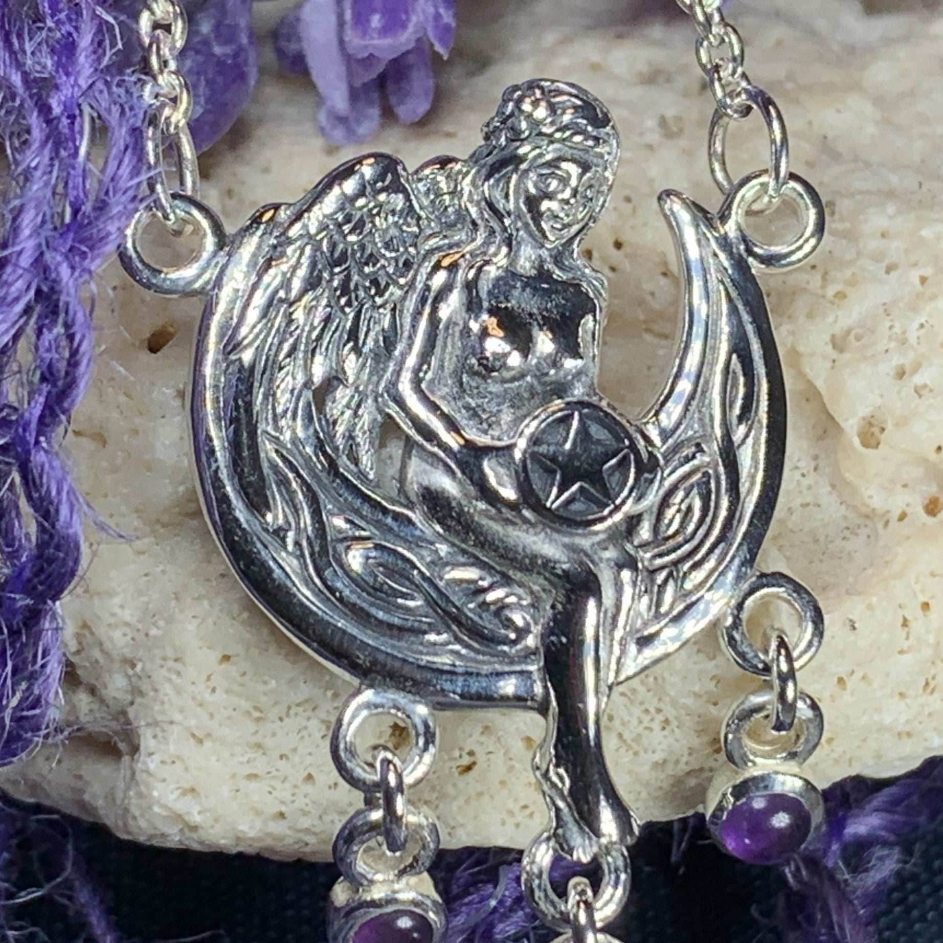 Little Star Fairy Necklace - Amethyst