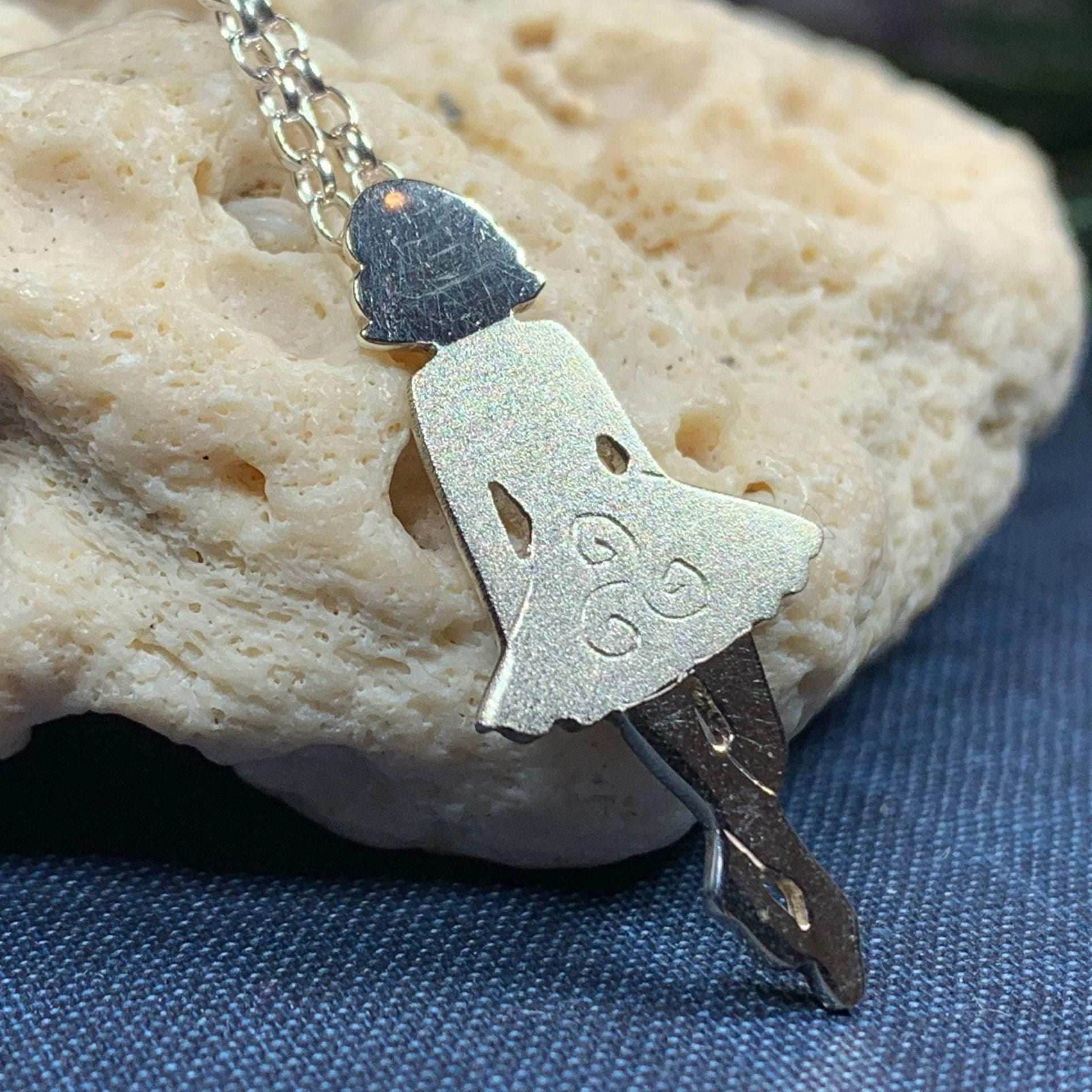 Triskele Irish Dancer Necklace - satin finish dress