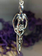 Danu Goddess Silver Necklace - 18