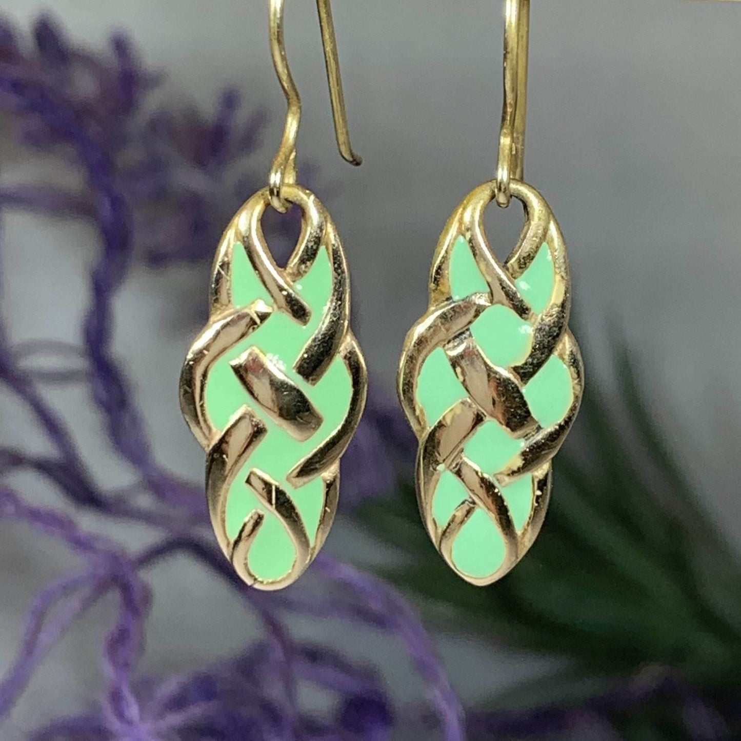 Pastel Celtic Knot Earrings - 