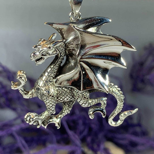 Gothic Dragon Necklace - 18