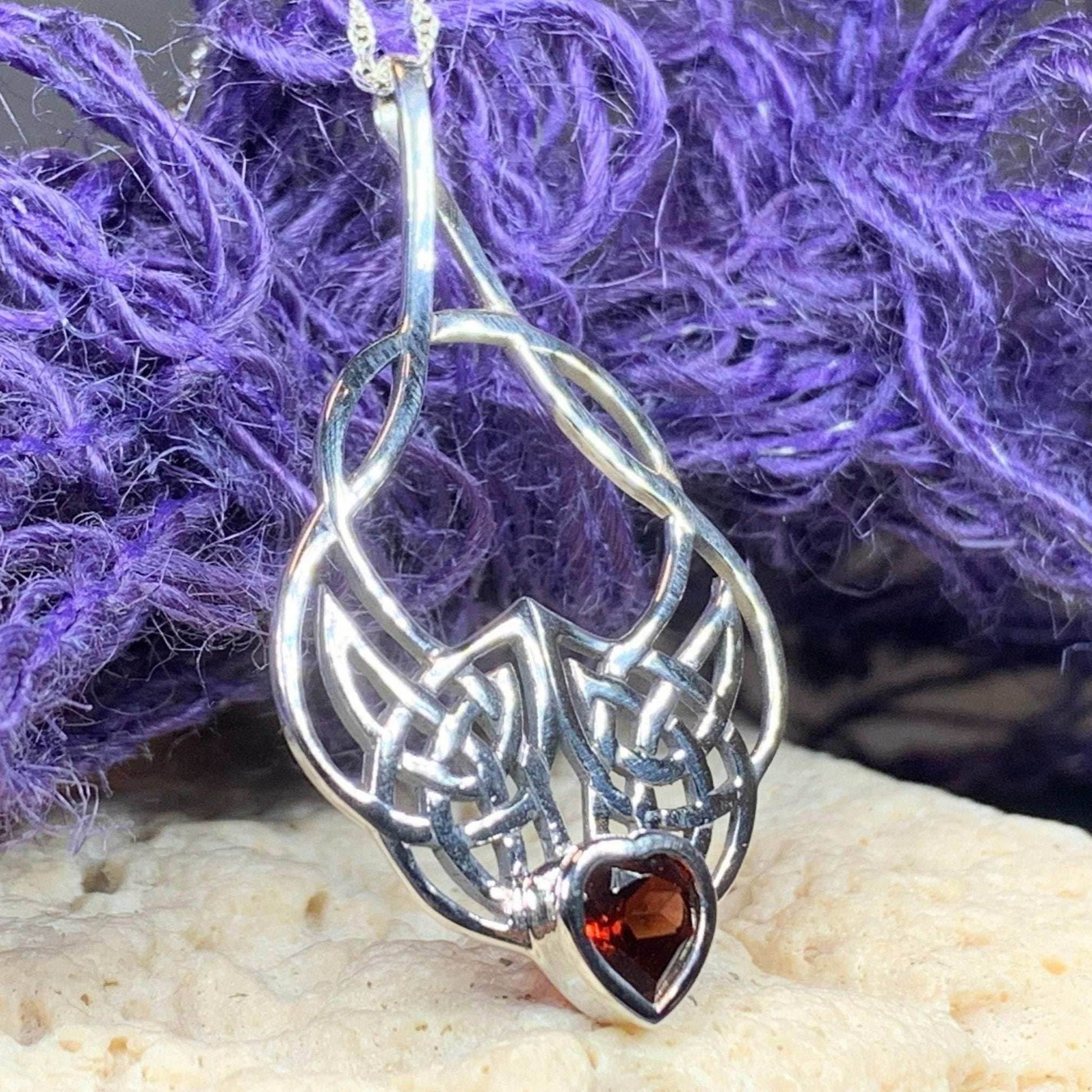 Endless Love Celtic Knot Necklace - Amethyst