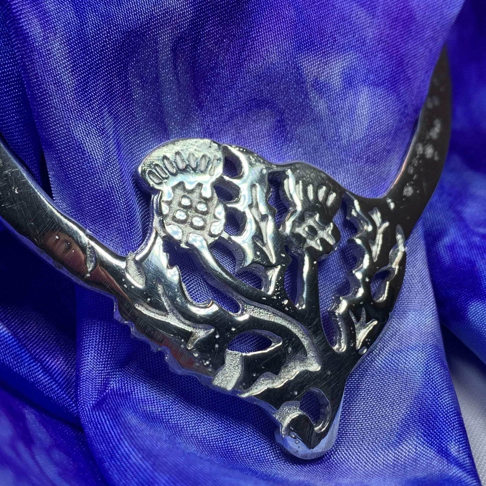 Double Thistle Scarf Ring - 