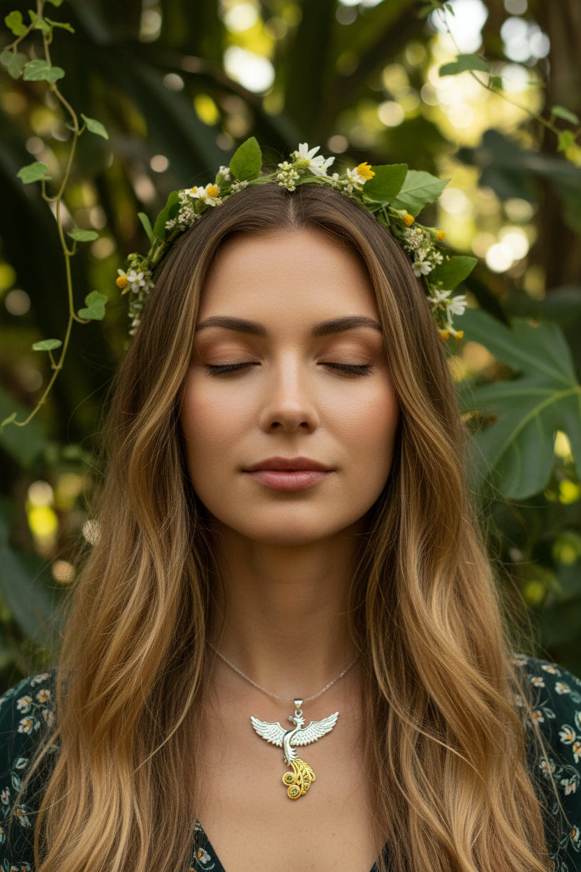 Phoenix Gemstone Necklace