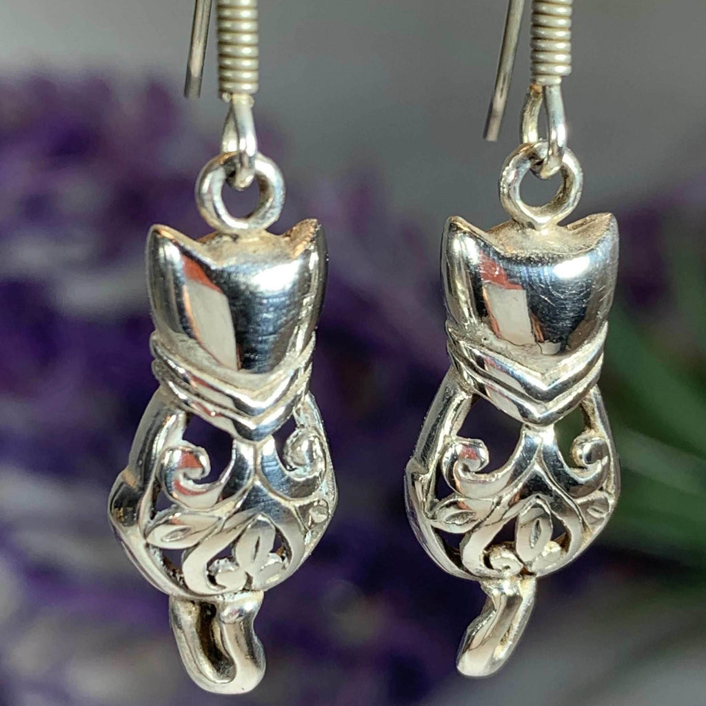Celtic Cat Earrings - 