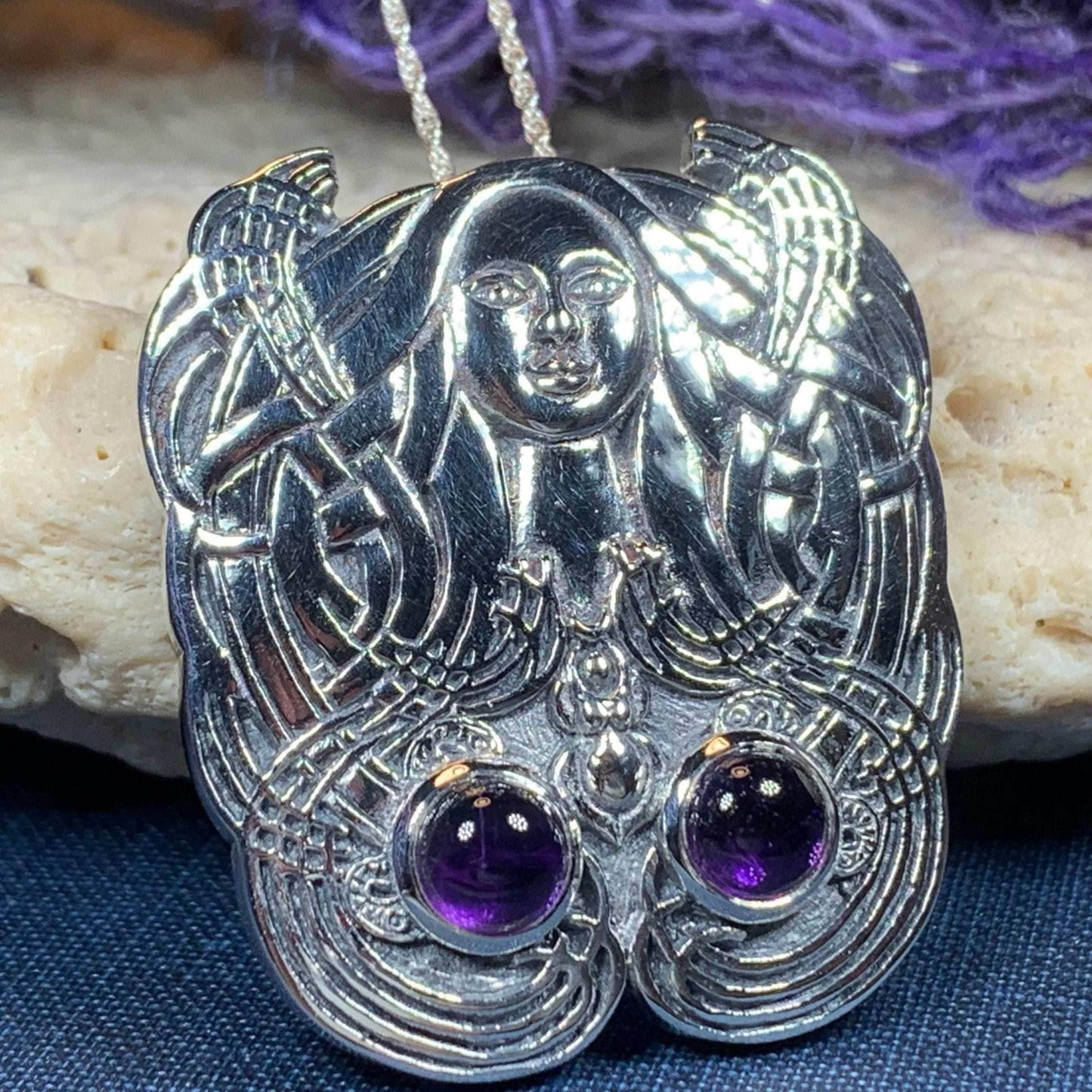 Mother Goddess Necklace - Amethyst