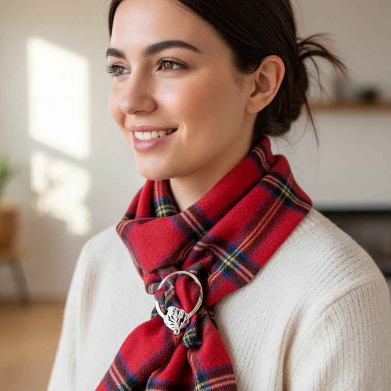 Double Thistle Scarf Ring