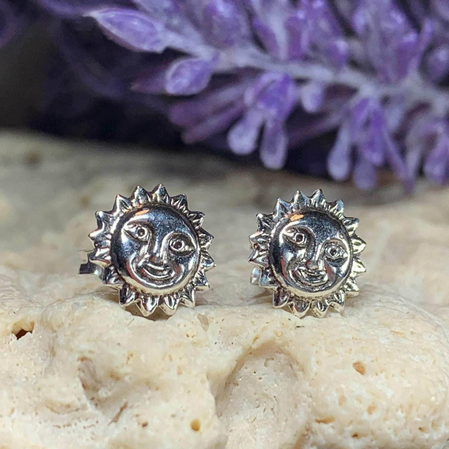Sun Stud Earrings - 
