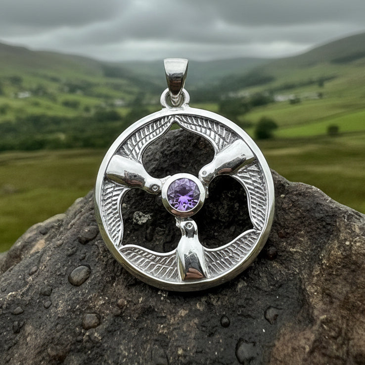 Rhiannon's Three Birds Goddess Necklace