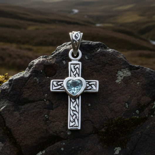 Heart Celtic Cross Necklace