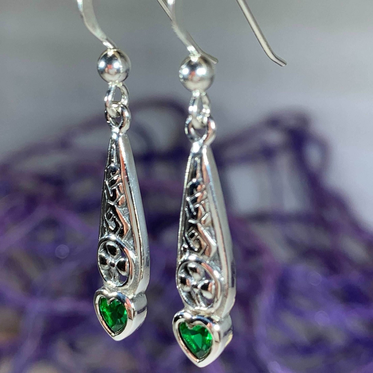 Shamrock Love Earrings - Diamond Zirconia