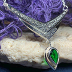Celtic Chevron Necklace - Amethyst