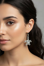 Blooming Turtle Earrings