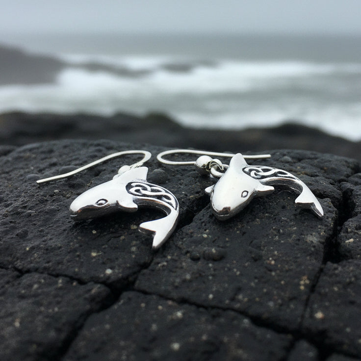 Celtic Shark Earrings
