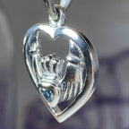 Claddagh Love Necklace - Amethyst