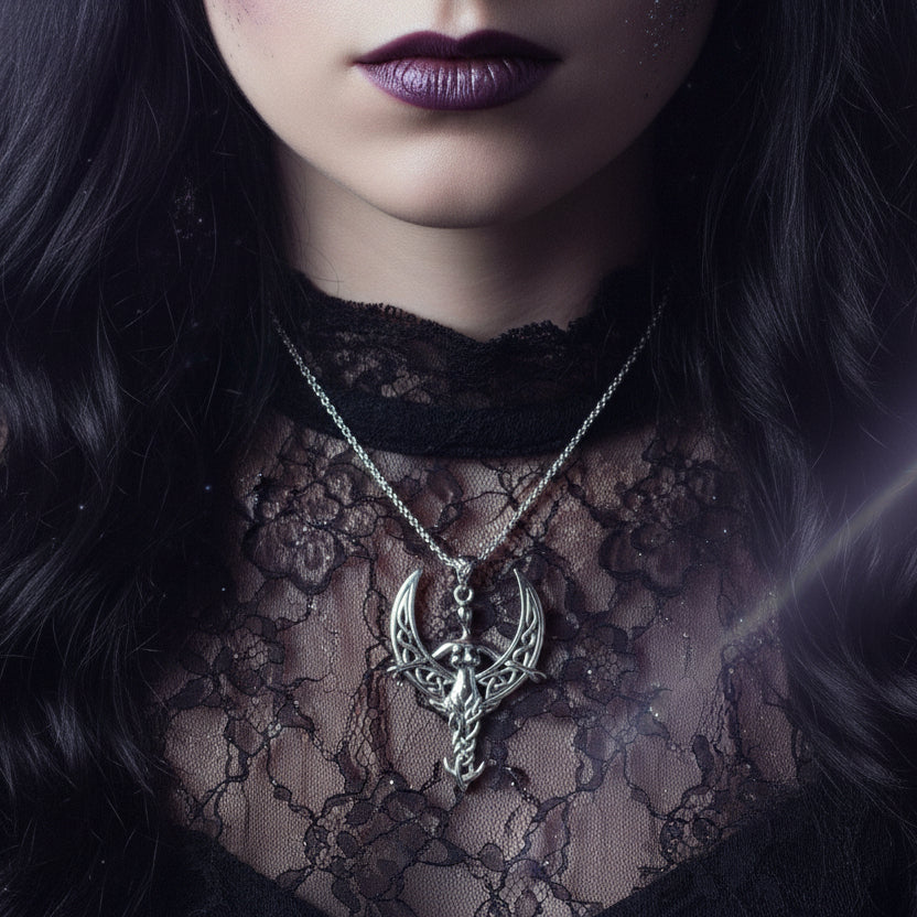 Celtic Moon Goddess Necklace