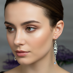 Galette Celtic Moon Earrings