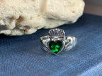 Emerald Claddagh Ring - 6