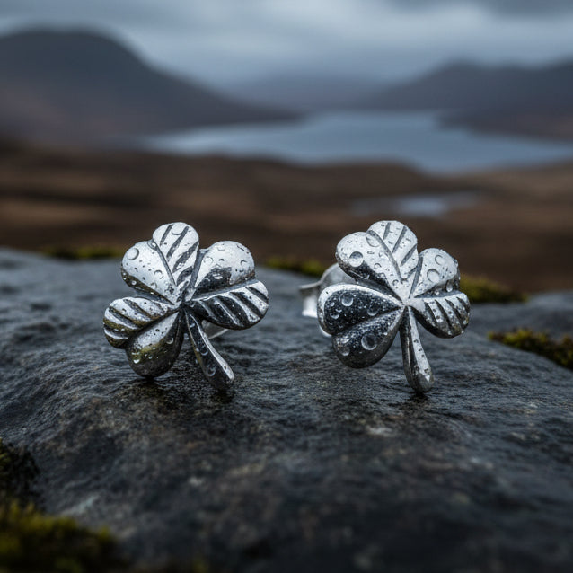 Shamrock Post Earrings