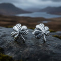 Shamrock Post Earrings