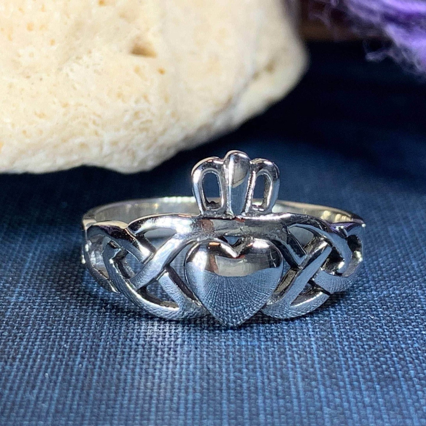 Irish Claddagh Trinity Knot Ring - 8
