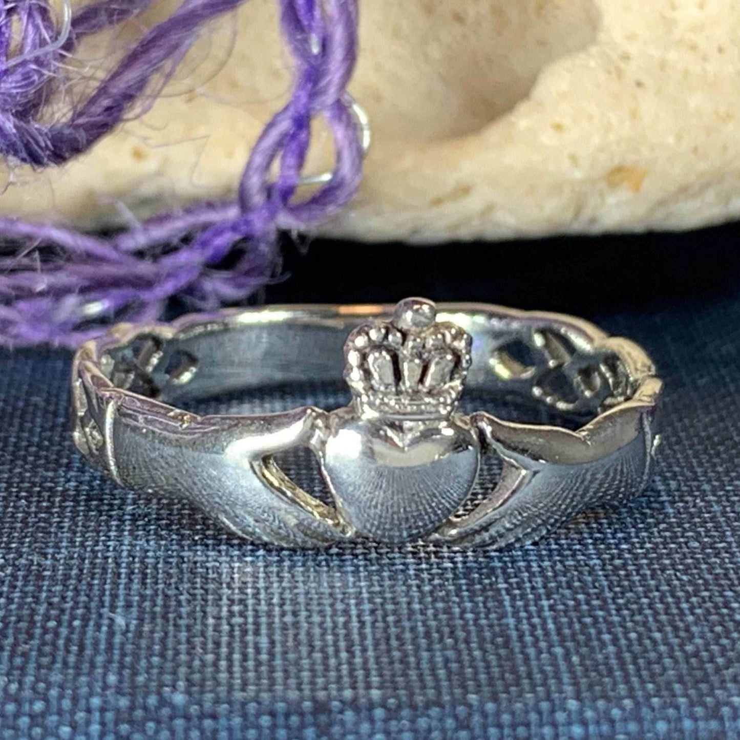 Irish Claddagh Celtic Knot Ring - 6