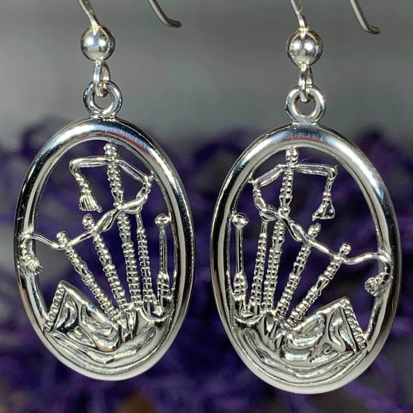 Celtic Bagpipes Earrings - 