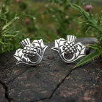 Invergarry Thistle Flower Earrings