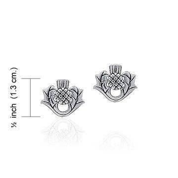 Invergarry Thistle Flower Earrings - 