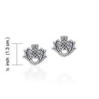 Invergarry Thistle Flower Earrings - 