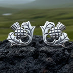 Invergarry Thistle Flower Earrings