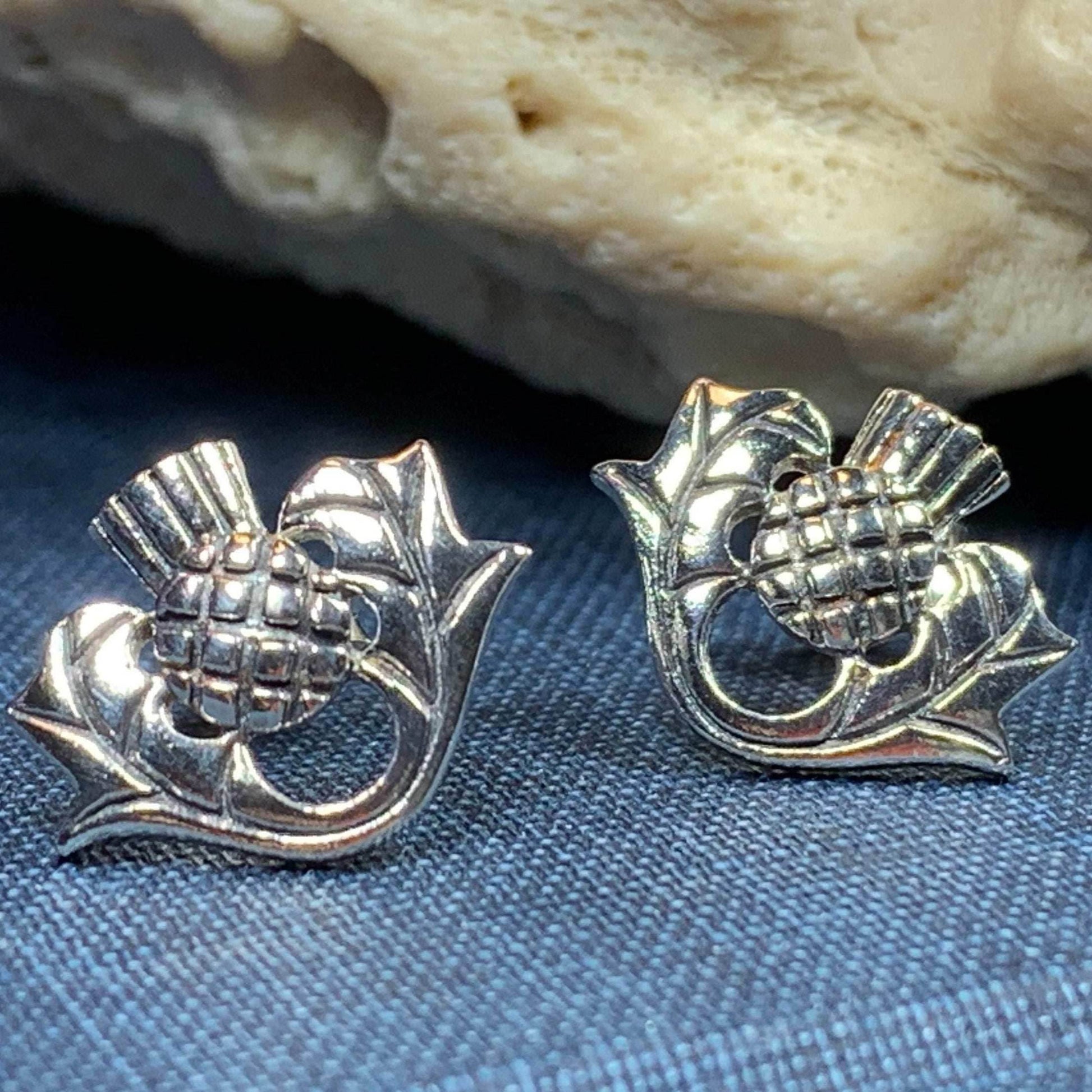 Invergarry Thistle Flower Earrings - 