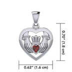 Claddagh Love Necklace - Amethyst