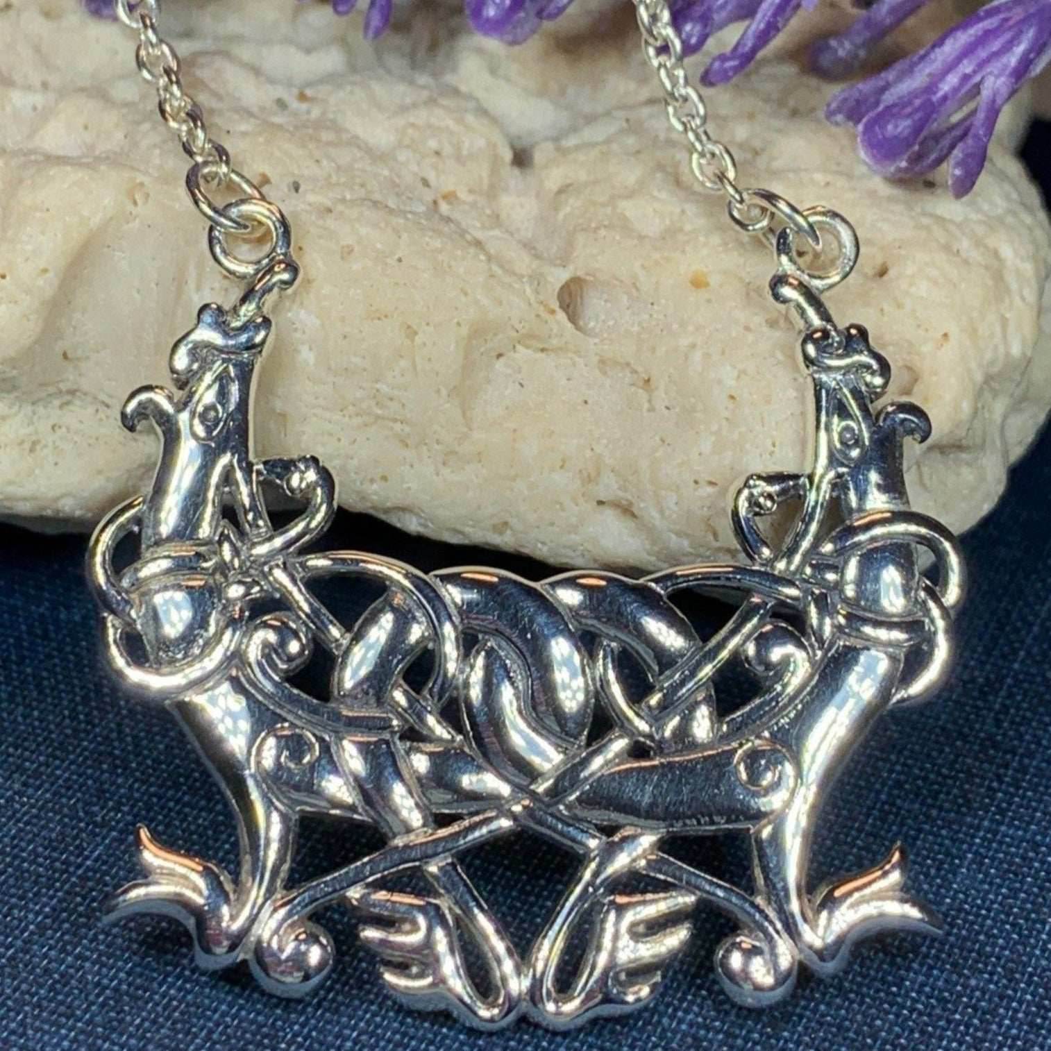 Airica Celtic Viking Silver Necklace - 