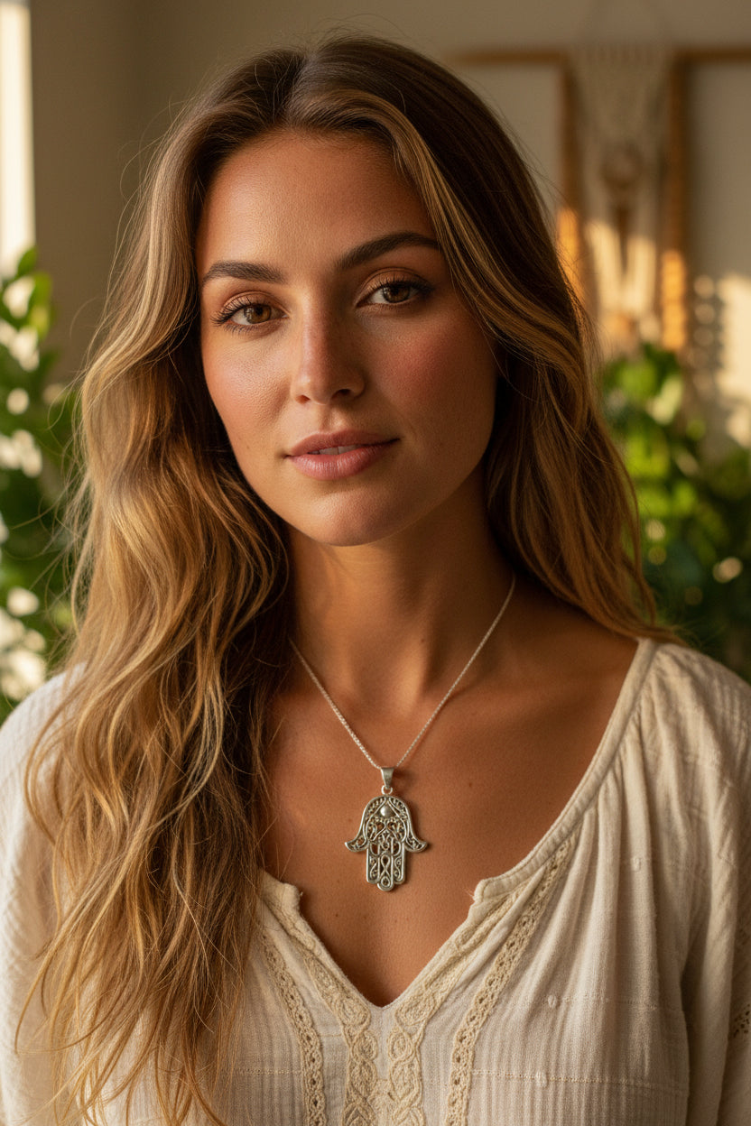 Amory Hamsa Hand Necklace