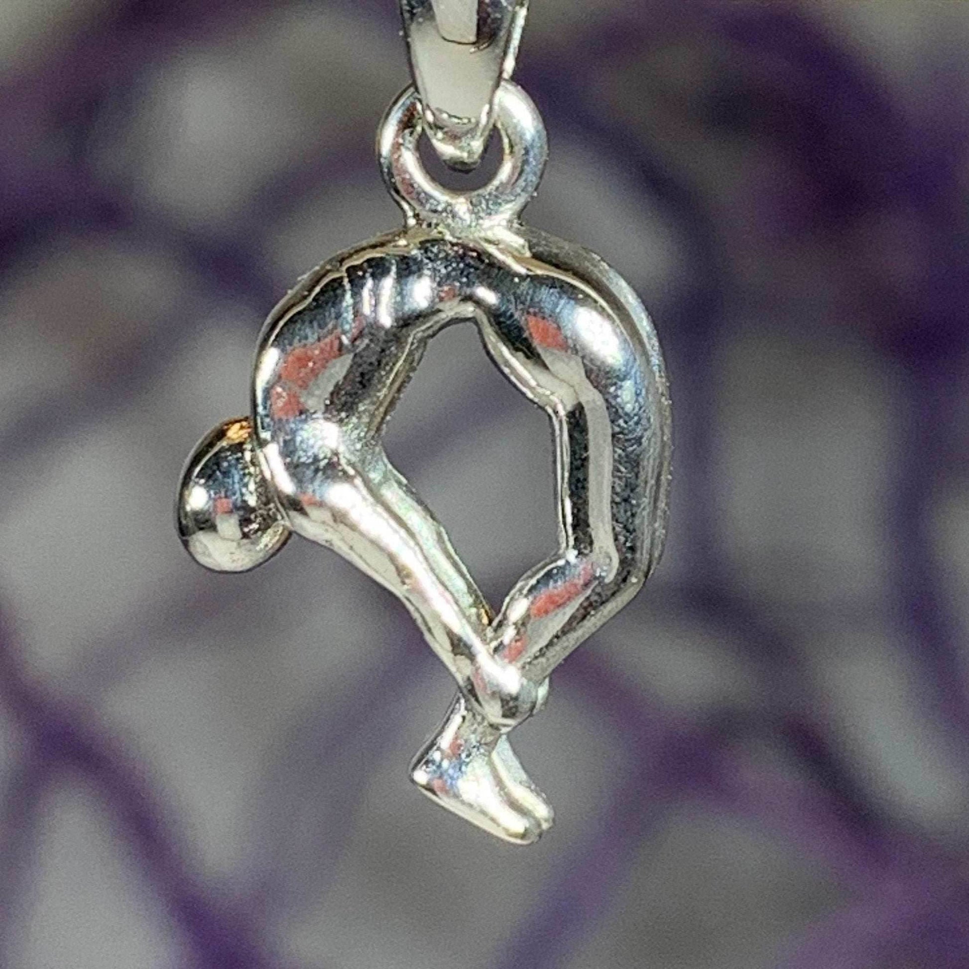 Yoga Pose Om Necklace - 