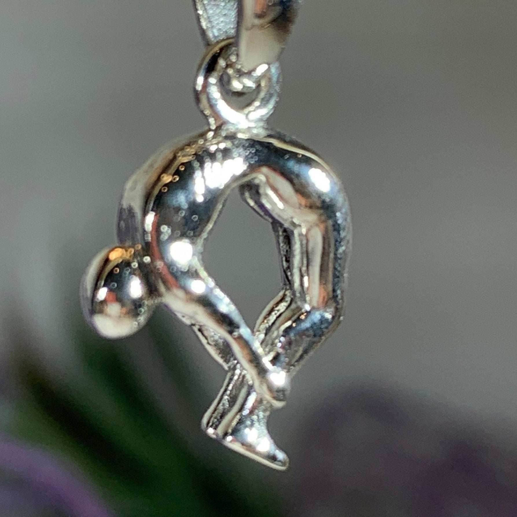 Yoga Pose Om Necklace - 